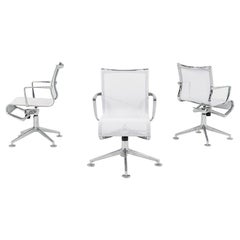 2010s Alias Meetingframe + Tilt 47 447 Chair w/ Arms Alberto Meda Grey 3x Avail