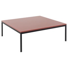 2023 Annabel Karim Kassar per Moroso Tavolo Nana 90x90x32 3009 Rosso ossido e nero