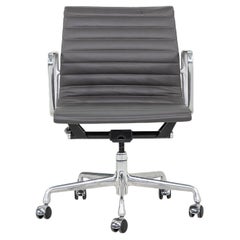 2010s Herman Miller Eames Aluminum Management Desk Chair in Dark Grey 1x Avail