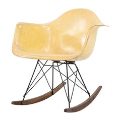 1951 Herman Miller Eames RAR Fiberglass Rocking Chair w/ Rope Edge & Zenith Tags