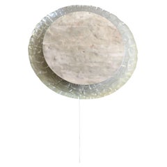 Hillebrand - Ovaler Spiegel - Lucite - 6 Hintergrundbeleuchtung - Deutschland - 1970er