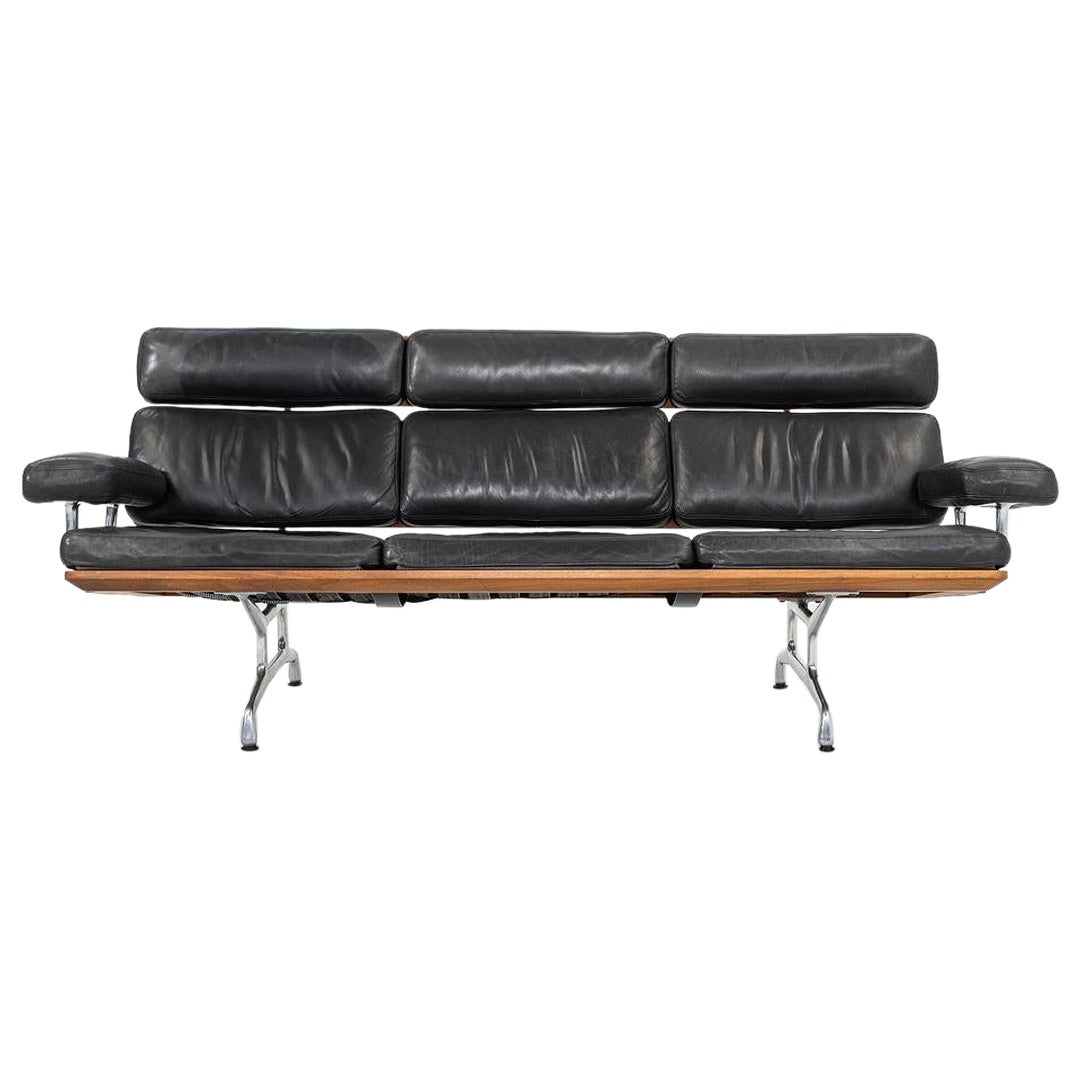 1990s ES 108 Three Seat Sofa by Ray & Charles Eames for Herman Miller in Walnut