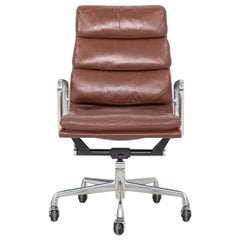 1996 Herman Miller Eames Soft Pad Executive Desk Chair Brown Leather 2x Avail