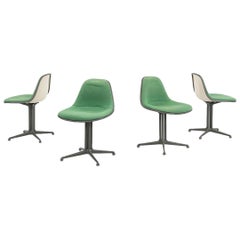 C. 1961 Conjunto de cuatro sillas La Fonda de Charles and Ray Eames para Herman Miller
