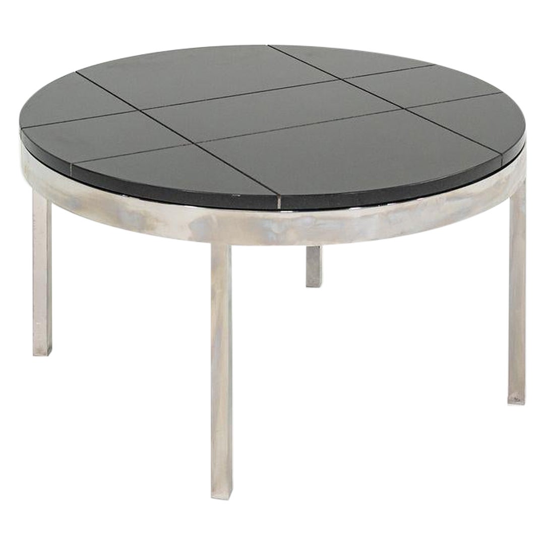 1974 Davis Allen & Gordon Bunshaft of SOM Coffee Table Granite & Steel 4x Avail