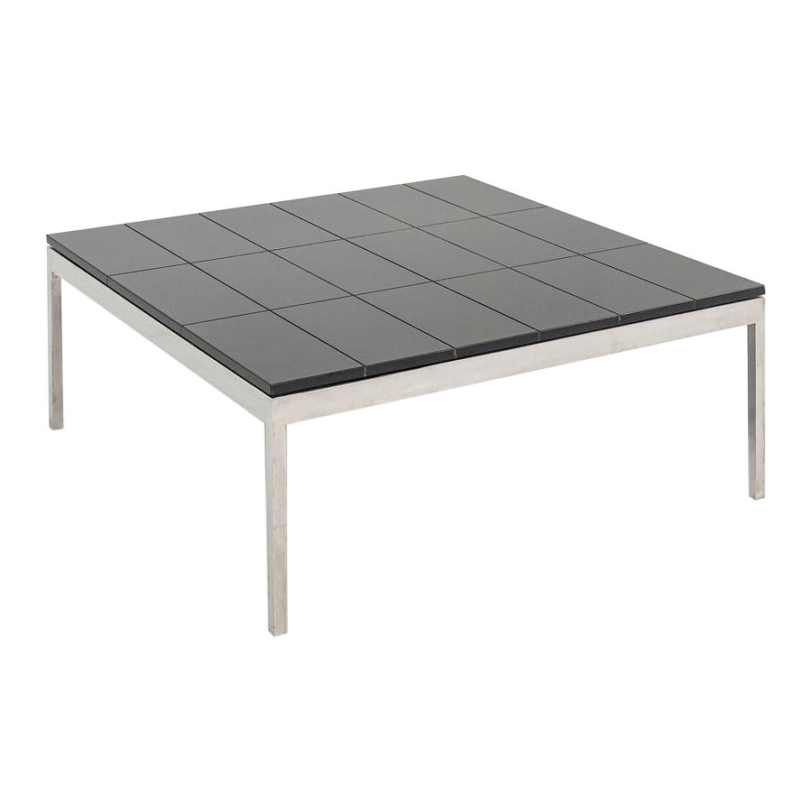 1974 Davis Allen & Gordon Bunshaft of SOM Coffee Table Granite & Steel 4x Avail
