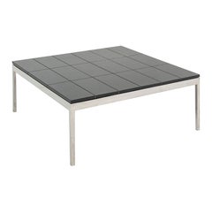 1974 Davis Allen & Gordon Bunshaft of SOM Coffee Table Granite & Steel 4x Avail