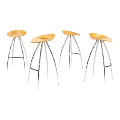 Set di 4 sgabelli da bar Lyra degli anni 2000 di Design Group Italia per Magis in Beeche