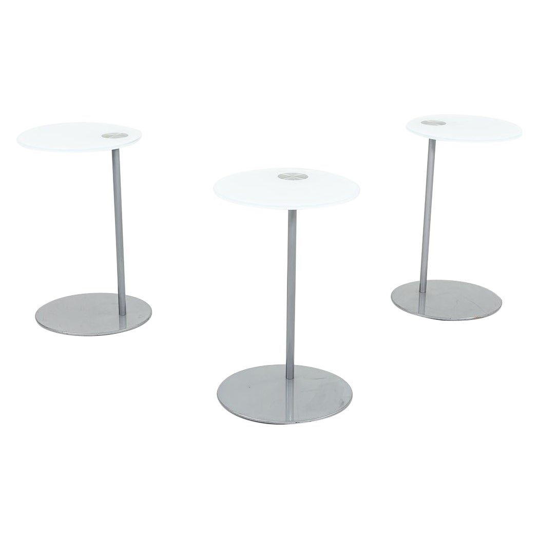 2012 Juego de tres mesas auxiliares Coalesse Await de EOOS para Coalesse Steel & Glass en venta