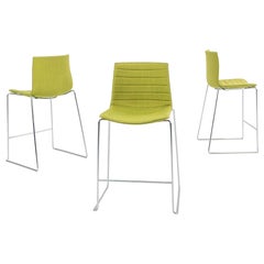 2010s Lievore Altherr Molina for Arper Catifa 46 Counter Stool in Green 2x Avail