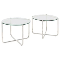 Table d'appoint MR Mies van der Rohe pour Knoll de Sears Tower par SOM 2x Avail, 1979