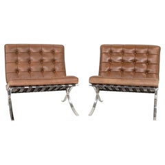 1990 Knoll Barcelona Loungesessel von Mies van der Rohe Modell 250LS 4x verfügbar