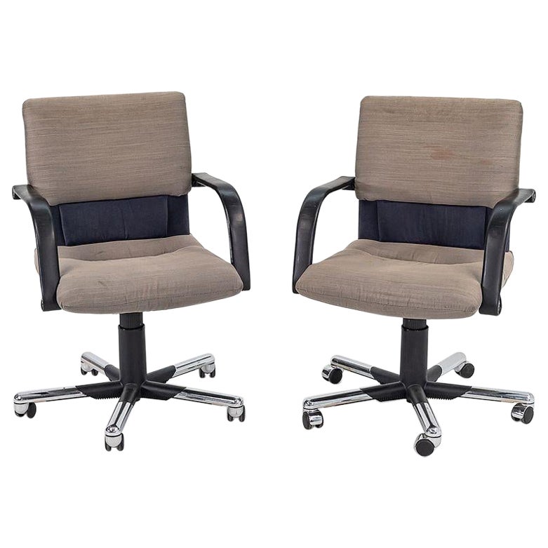 1980s Mario Bellini for Vitra Figura Office Desk Chair in Fabric 6x Available