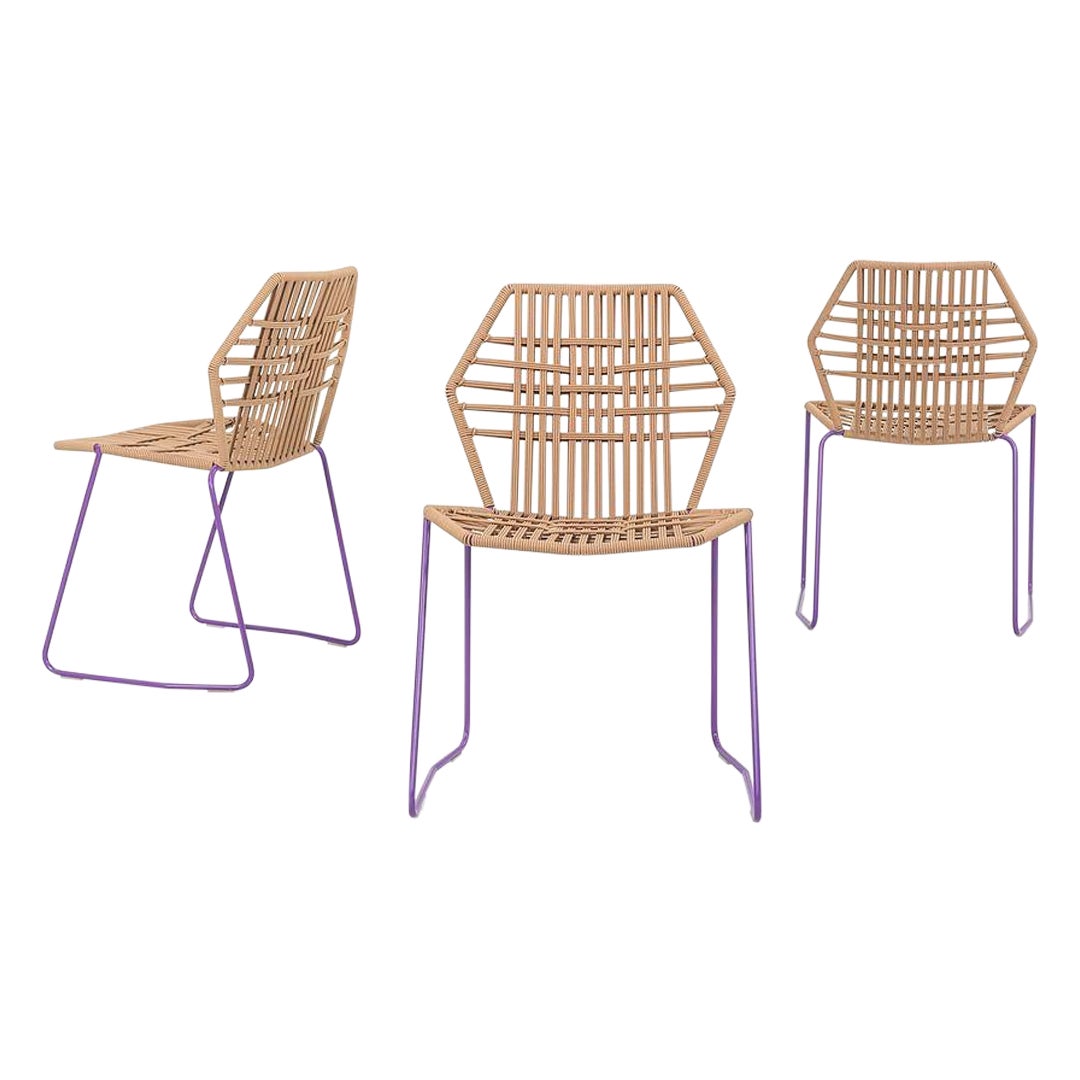 2023 Patricia Urquiola Moroso Tropicalia Dining Side Chair in Artificial Leather