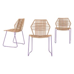 2023 Patricia Urquiola Moroso Tropicalia Dining Side Chair in Artificial Leather