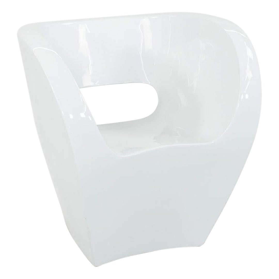 2023 Ron Arad for Moroso Little Albert Laquered White Lounge Arm Chair, RAL9003