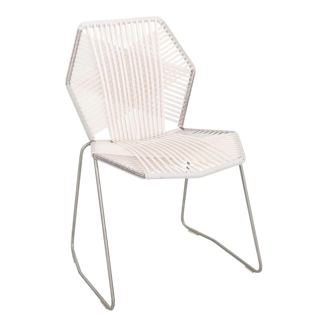 2023 Patricia Urquiola for Moroso Tropicalia Side Dining Chair in White Quartz
