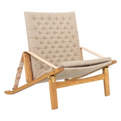 2024 Carl Hansen FK11 Folding Adjustable Lounge Chair by Fabricius and Kastholm