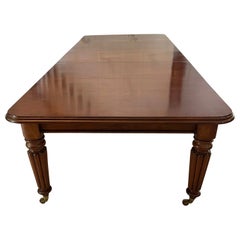 Antique Quality Mahogany 14 Seater Extending Dining Table 74.5 x 130 x 302cm