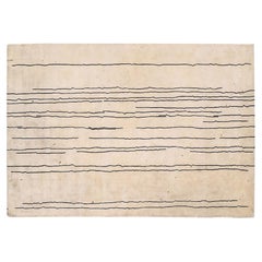 2021 Carl Hansen White Woodlines Area Rug 200x300cm Naja Utzom Popov of Denmark
