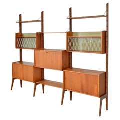 Ergo 3-Bay Teak Freestanding Modular Shelving Blindheim Mobelfabrikk Norway 1961