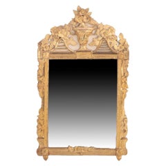 A wonderful French Louis XV giltwood mirror, C 1800.