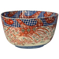 19th Century Imari Oversized Decorative Bowl