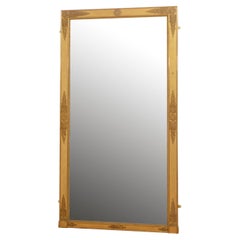 Early 19th Century Gilded Leaner Mirror H201cm