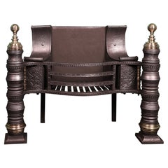 A Philip Webb Pillar Fire Grate of the Queen Square Type