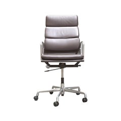 Eames EA219 Soft Pad  High Back Leather Office Chair by Vitra