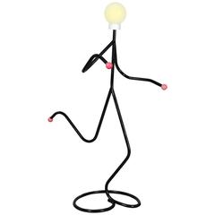 "Running Man" Figural Standing Lamp, England, 1950s