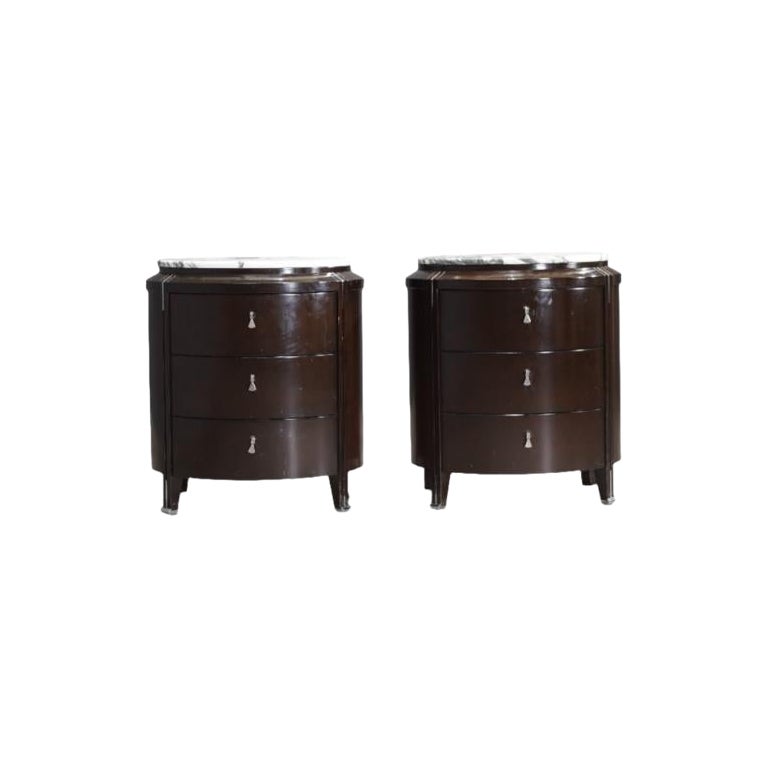 Selva Vendôme Marble Top Bedside table by Lorenzo Bellini For Sale