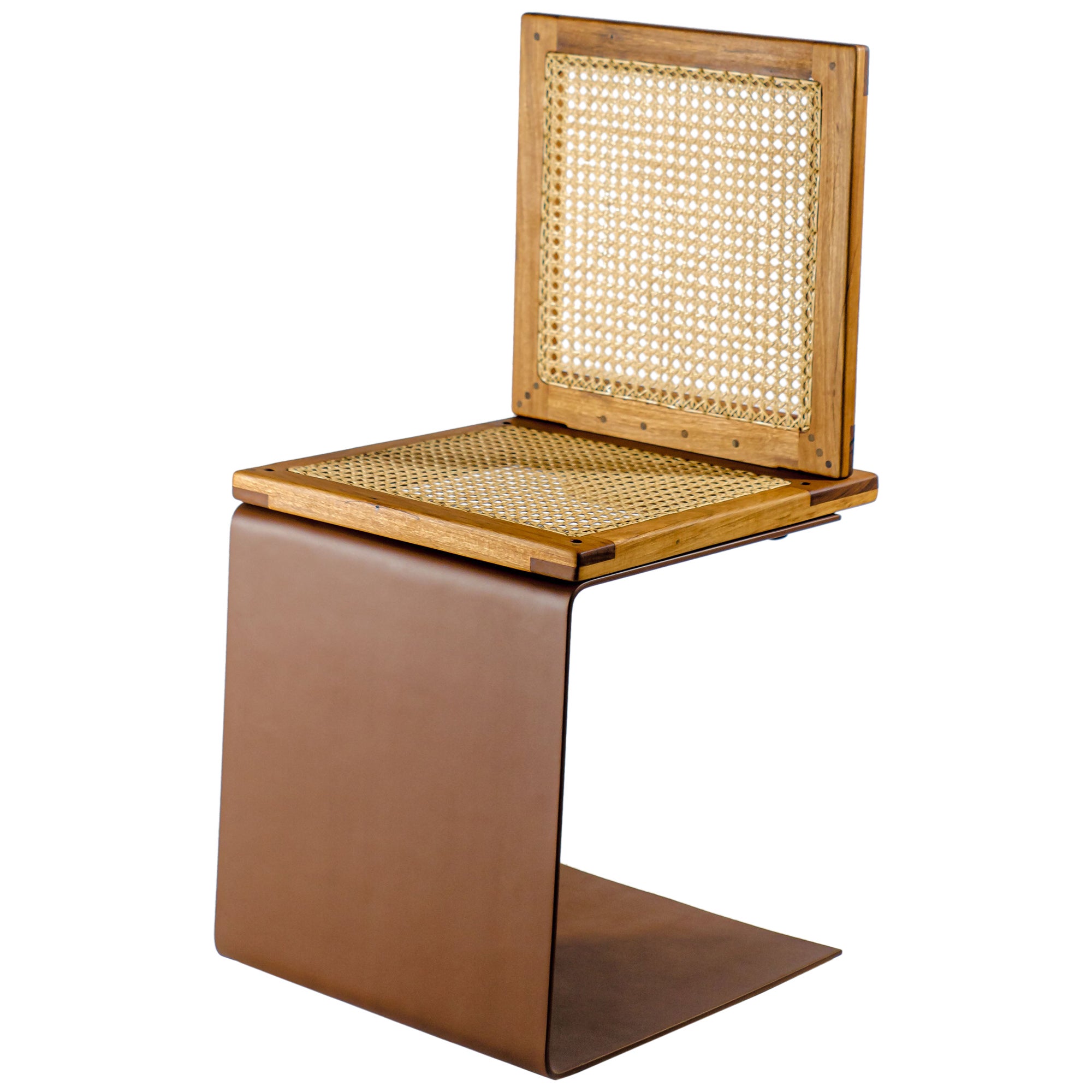Minimalist Brazilian Handcrafted Chair "Perê" by Dimitrih Correa