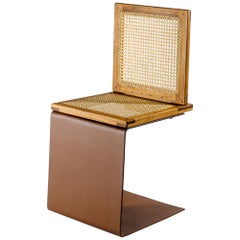 Minimalistischer, handgefertigter brasilianischer Stuhl "Perê" von Dimitrih Correa