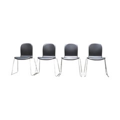 Cappellini Stackable Tate Chair in Black by Jasper Morrison