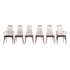 Koefoed Hornslet Eva Rosewood Dining Chairs by Niels Koefoed