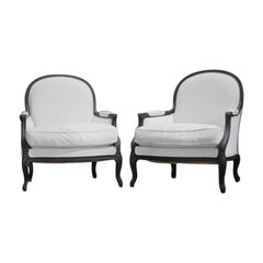 Sedia Restoration Hardware Lyon con padding in tessuto