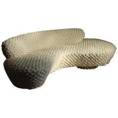 Vladimir Kagan Restored Serpentine Sofa for Directional, 1990s