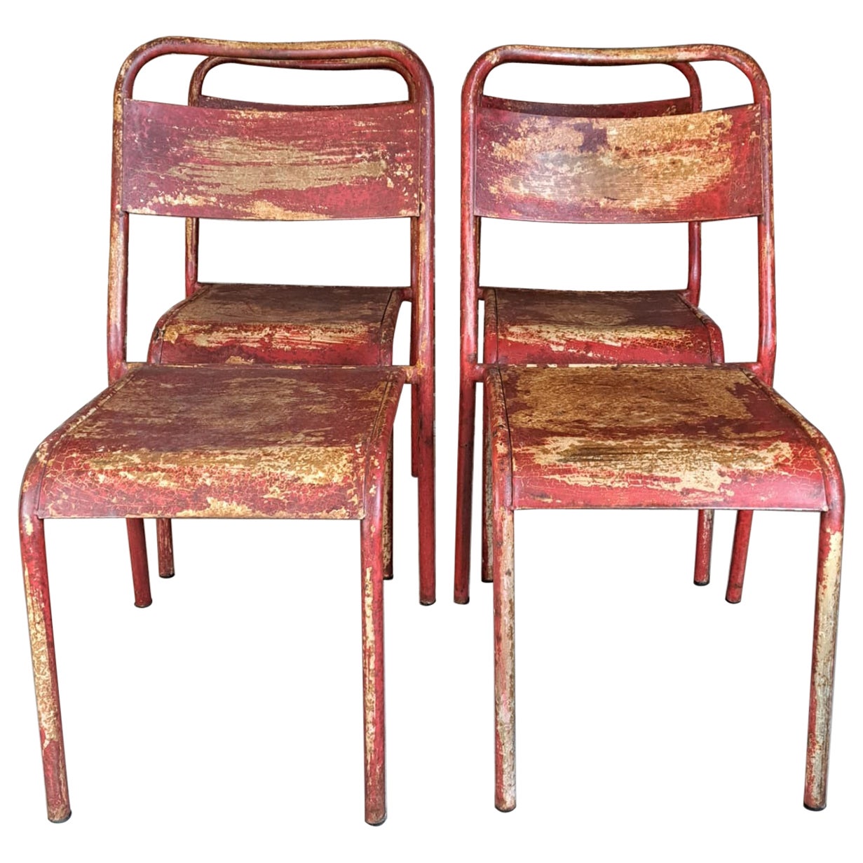 Set of Four Metal Garden Chairs