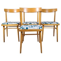 Set of 4 Chairs in Wood, 1960