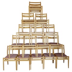 Used Set of 18 Stackable Chairs, Denmark, 1960