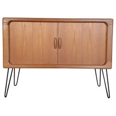 Sideboard in Teak with Sliding Doors, Denmark, 1960