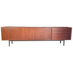 Sideboard in Teak Wood and Metal, Denamark, 1960
