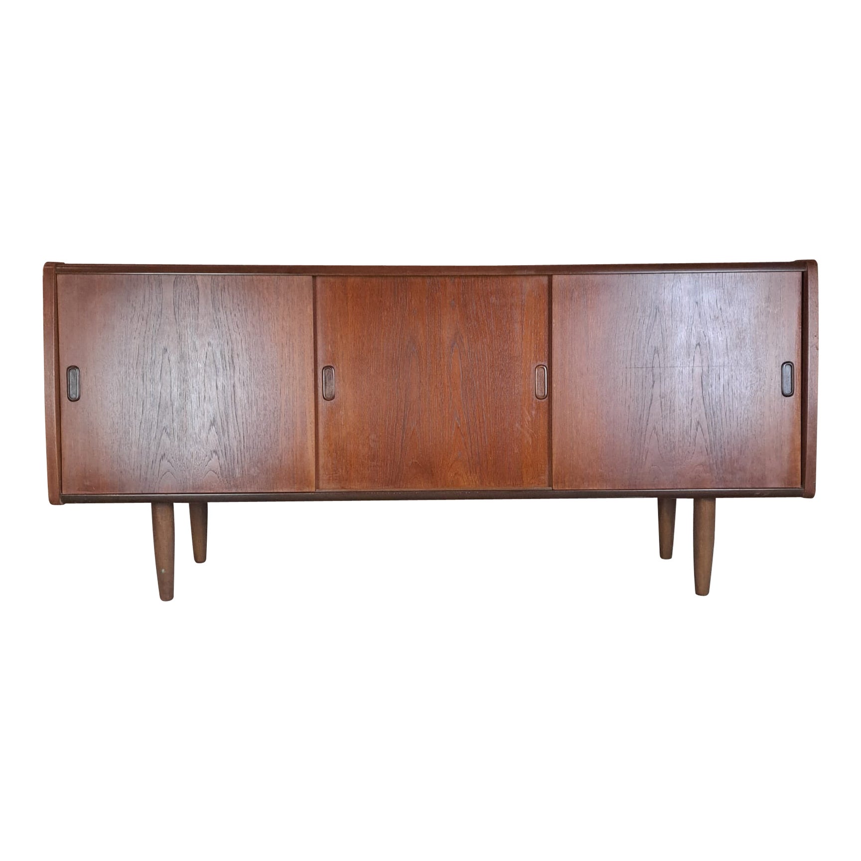 Buffet en teck à trois portes coulissantes, Danemark, 1960