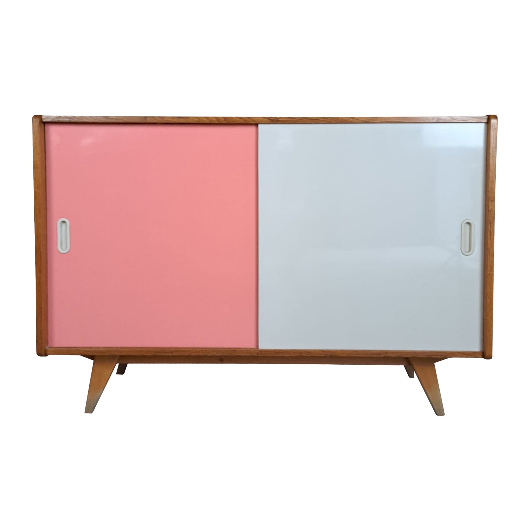 Buffet blanc et rose, Tchécoslovaquie, 1960