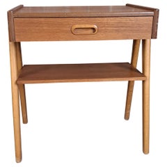 Tavolino da notte in legno di teak, Wood, 1960