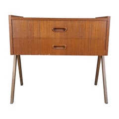 Nightstand with Drawer in Teak Wood, Denmark, 1960