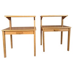 Pair of 2 Nightstand with Drawer in Teak Wod, Denmark, 1960