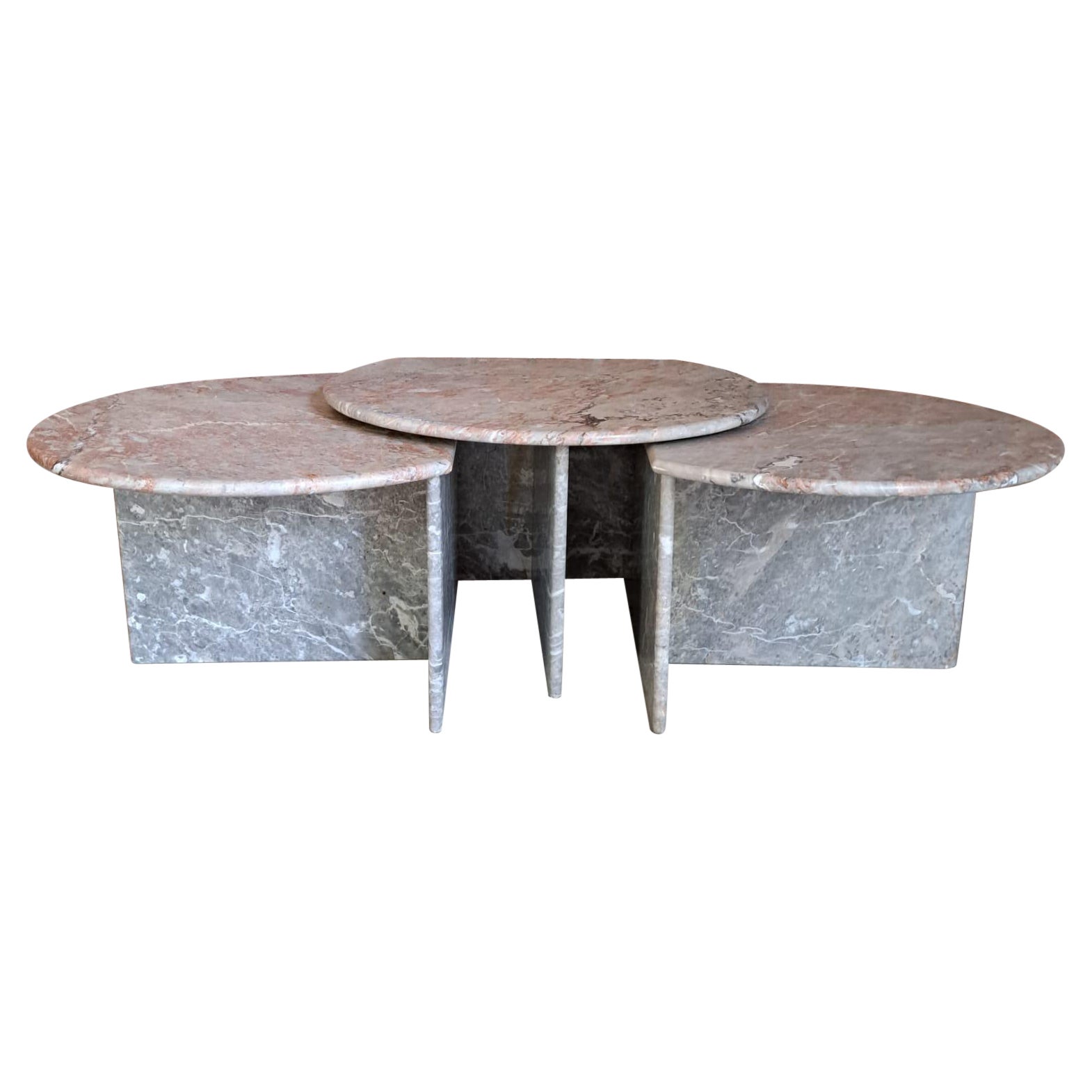 Marmor-Stapeltische, Italien, 1960
