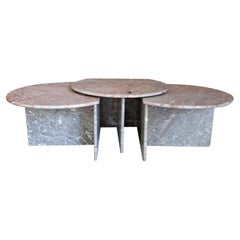 Marmor-Stapeltische, Italien, 1960